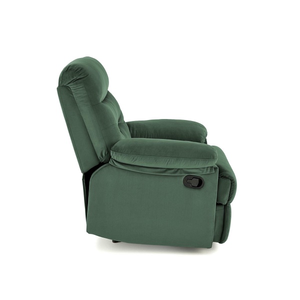 Fotel DRAGER wypoczynkowy ciemny zielony - Halmar