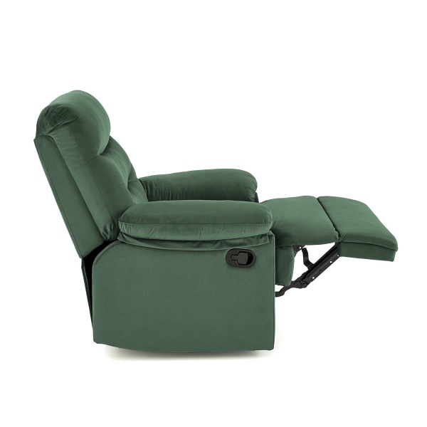Fotel DRAGER wypoczynkowy ciemny zielony - Halmar