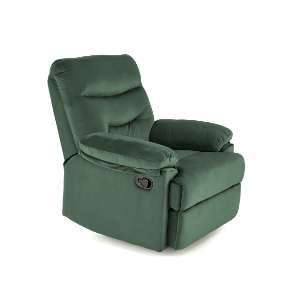 Fotel DRAGER wypoczynkowy ciemny zielony - Halmar