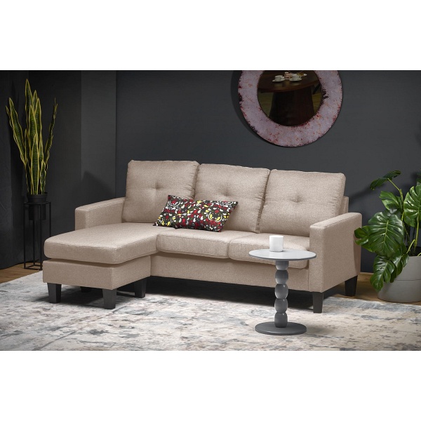 Sofa GERSON z podnóżkiem beżowy - Halmar