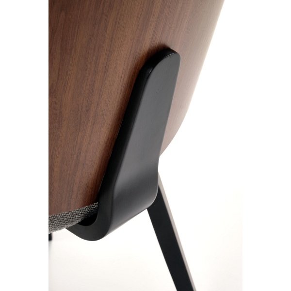 Krzesło K563 orzechowy / popielaty / czarny - Halmar