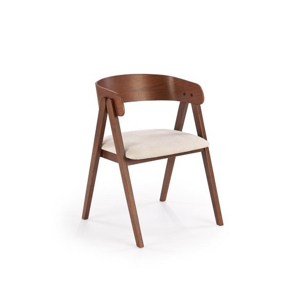 Krzesło K562 orzechowy / jasny beżowy - Halmar