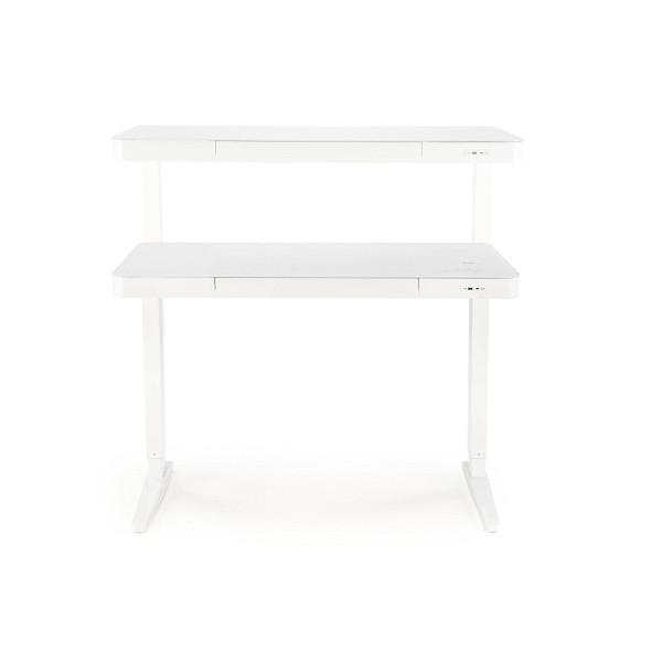 Biurko B52 z funkcją regulacji wysokości, biały - Halmar