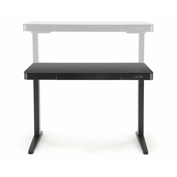 Biurko B52 z funkcją regulacji wysokości, czarny - Halmar