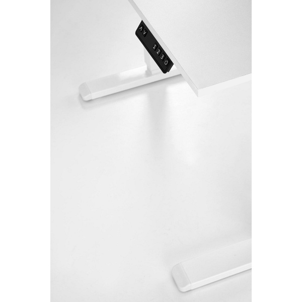 Biurko B53 z funkcją regulacji wysokości, biały - Halmar