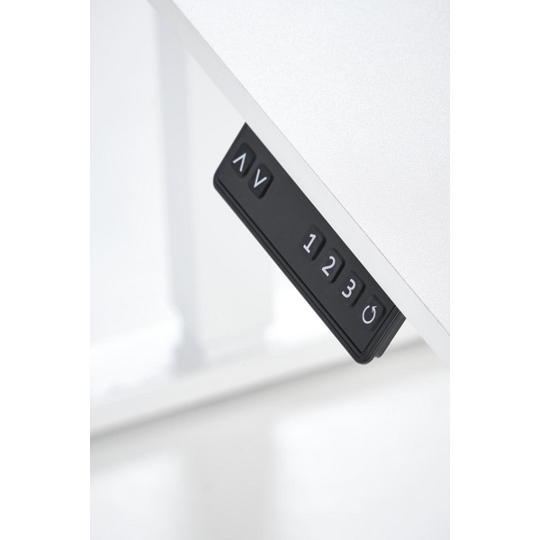 Biurko B53 z funkcją regulacji wysokości, biały - Halmar