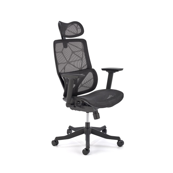 Fotel OSVALDO gabinetowy czarny - Halmar