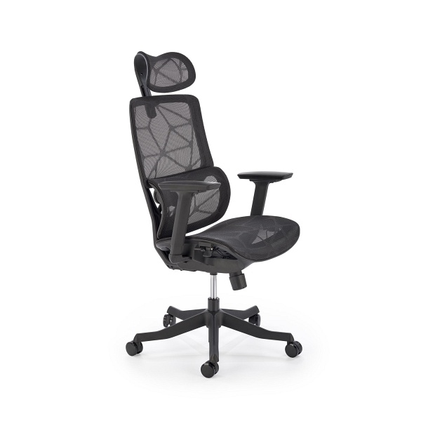 Fotel OSVALDO gabinetowy czarny - Halmar