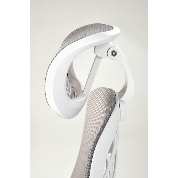 Fotel VESUVIO 2 gabinetowy popielaty / biały - Halmar