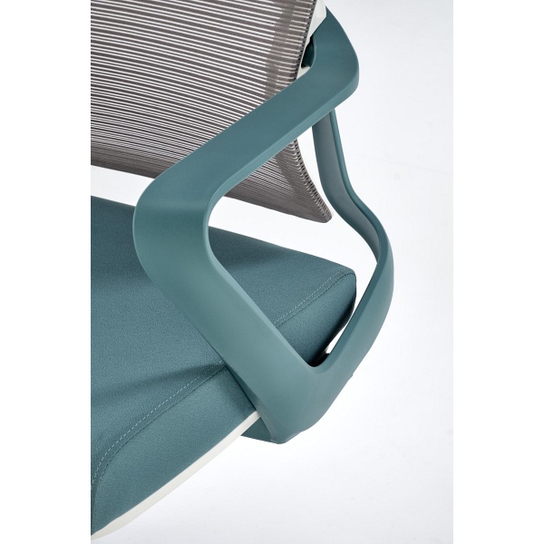 Fotel VESUVIO 2 gabinetowy turkusowy / biały - Halmar