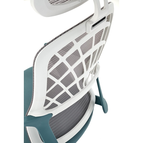 Fotel VESUVIO 2 gabinetowy turkusowy / biały - Halmar