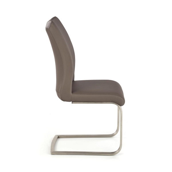 OPAL / metal szczotkowany / ekoskóra szara - Halmar