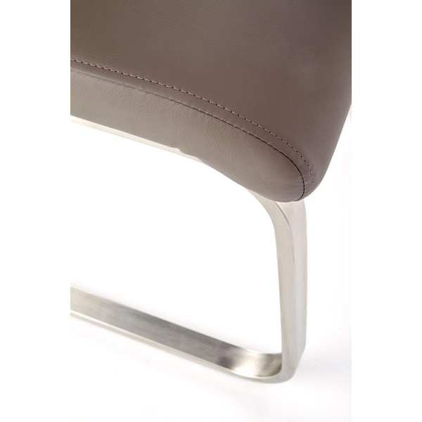 OPAL / metal szczotkowany / ekoskóra szara - Halmar