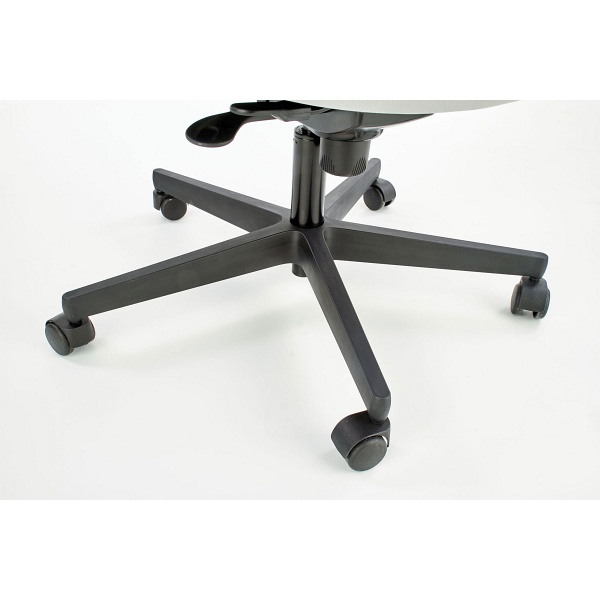 Fotel POP pracowniczy, kolor: pasek boczny - czarny RN60999, front - zielony M38 - Halmar