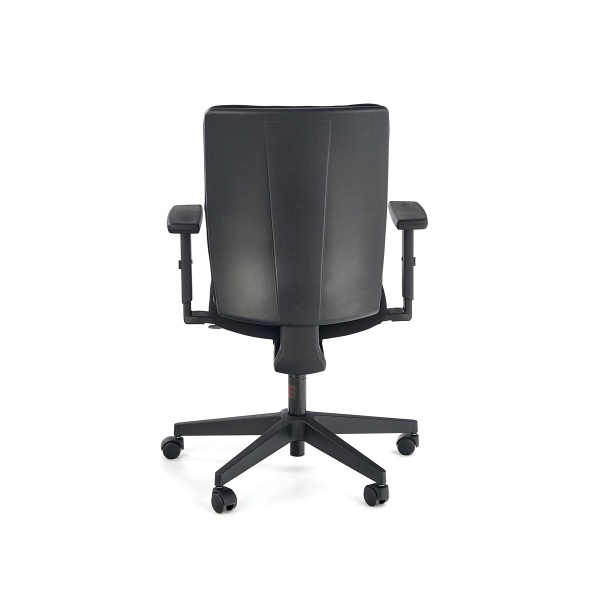 Fotel POP pracowniczy, kolor: pasek boczny - czarny RN60999, front - zielony M38 - Halmar