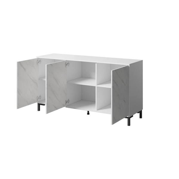 Komoda MARMO KOM150/3D biały - Halmar