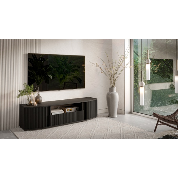 Rtv MICHELLE szafka czarny/ dąb viking - Halmar