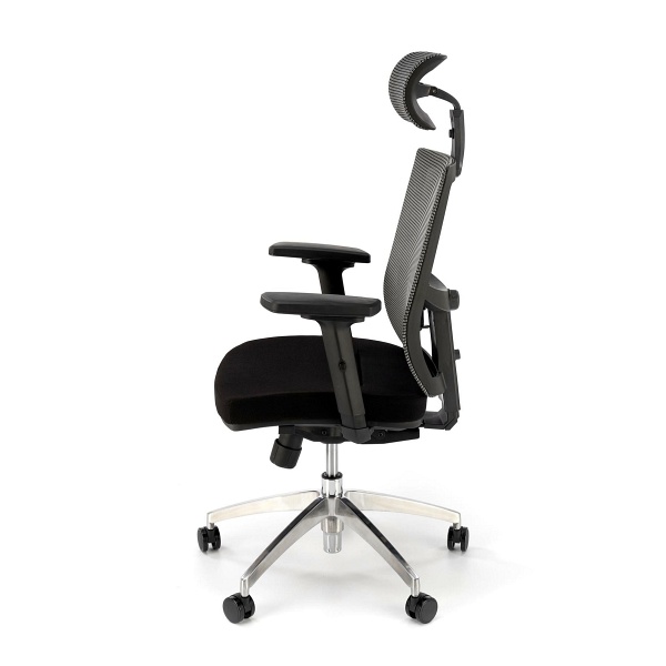 Fotel ADMIRAL gabinetowy popielato / czarny - Halmar