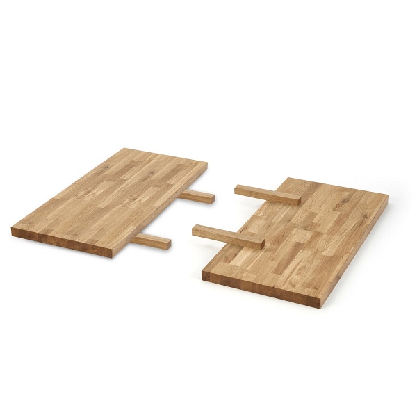 APEX & RADUS - przedłużka blatu 85x40 cm  drewno lite - dębowe kolor: dąb naturalny - Halmar