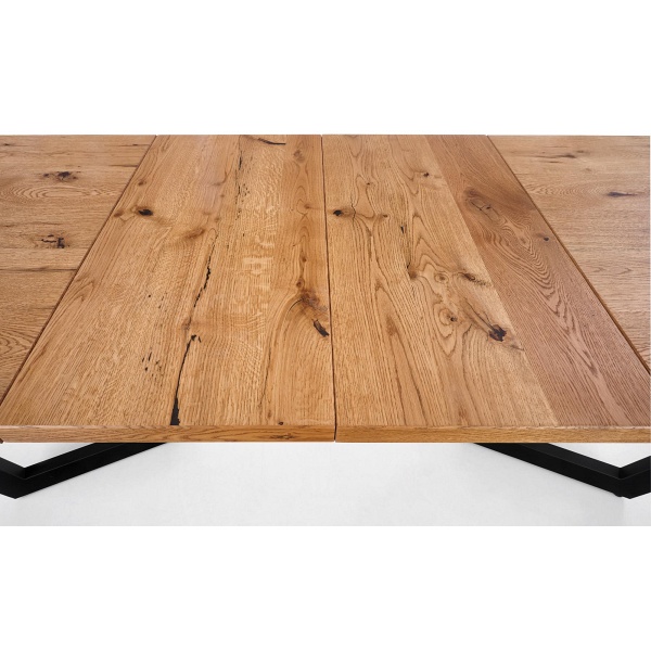 Stół MASSIVE rozkładany 160-250x90x77 cm jasny dąb/czarny - Halmar