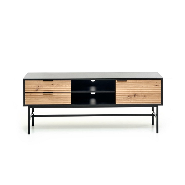 Stolik MURANO RTV-1 RTV dąb artisan/czarny - Halmar