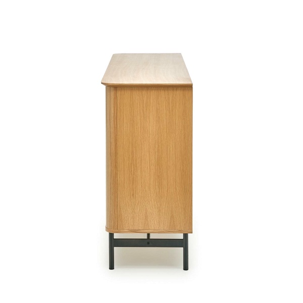 Komoda SMART KM-1 dąb naturalny/czarny - Halmar