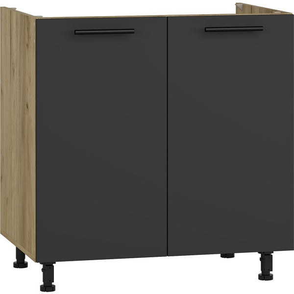 Szafka VENTO DK-80/82 zlewozmywakowa front: antracyt - Halmar