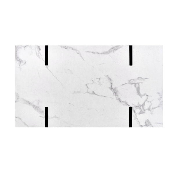 Ława BLANCA biały marmur - czarny - Halmar