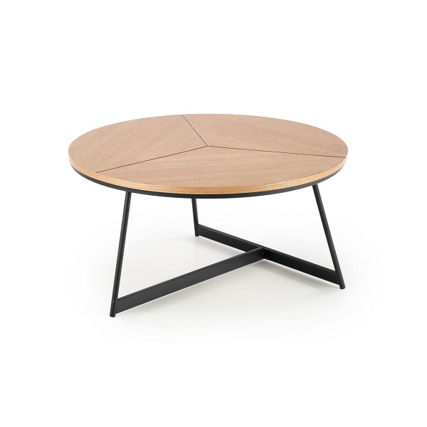 Ława KARIDA dąb naturalny/czarny - Halmar