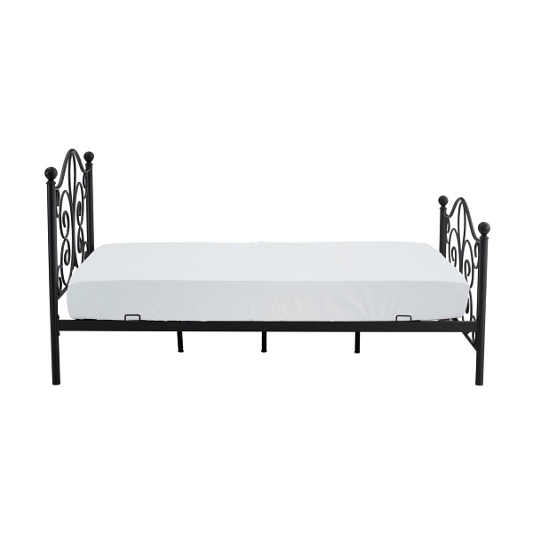 Łóżko PANAMA 120 cm metalowe czarny - Halmar