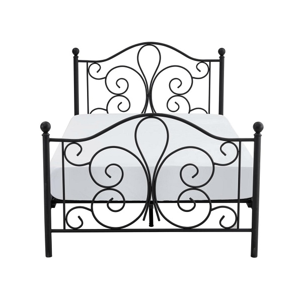 Łóżko PANAMA 120 cm metalowe czarny - Halmar