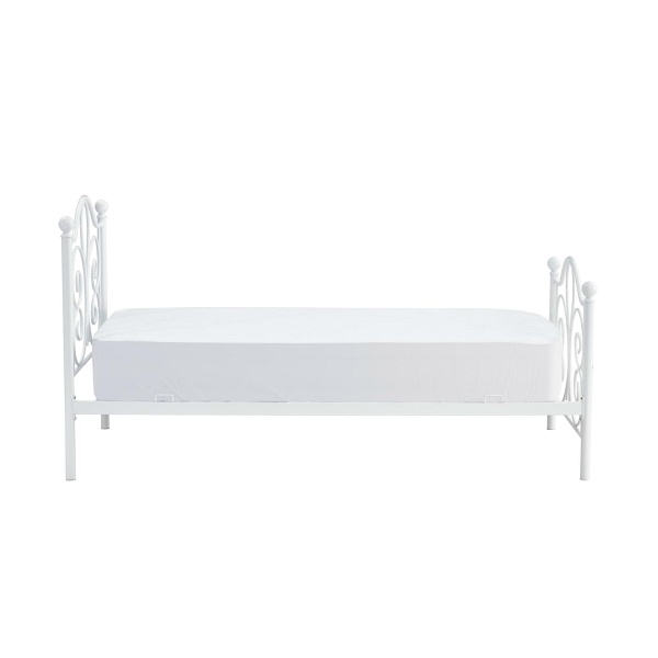 Łóżko PANAMA 90 cm metalowe biały - Halmar