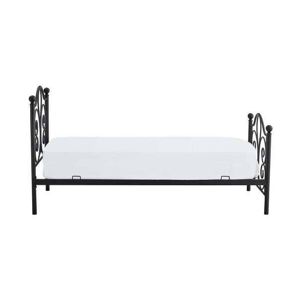 Łóżko PANAMA 90 cm metalowe czarny - Halmar