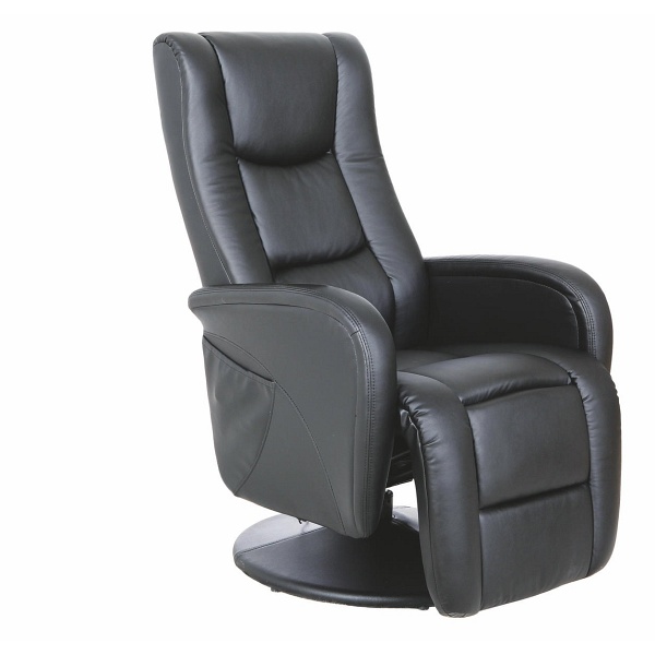 PULSAR recliner z funkcją masażu czarny - Halmar