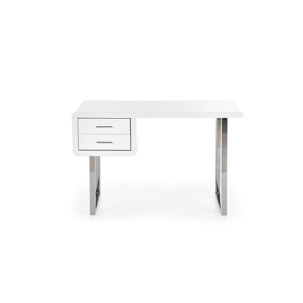 Biurko B30 biały-chrom - Halmar