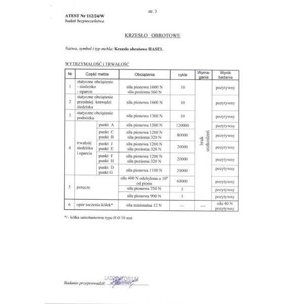 Fotel HASEL gabinetowy czarny / popiel - Halmar