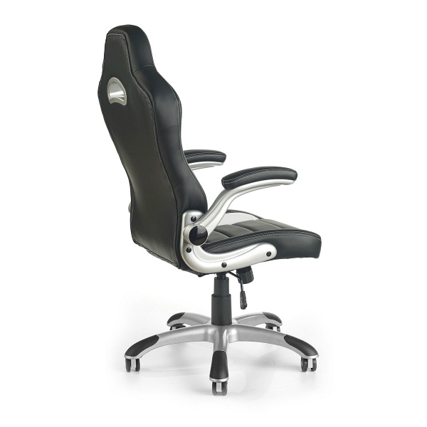 Fotel LOTUS gabinetowy czarno-popielaty - Halmar