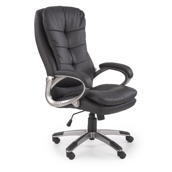 Fotel PRESTON gabinetowy czarny - Halmar