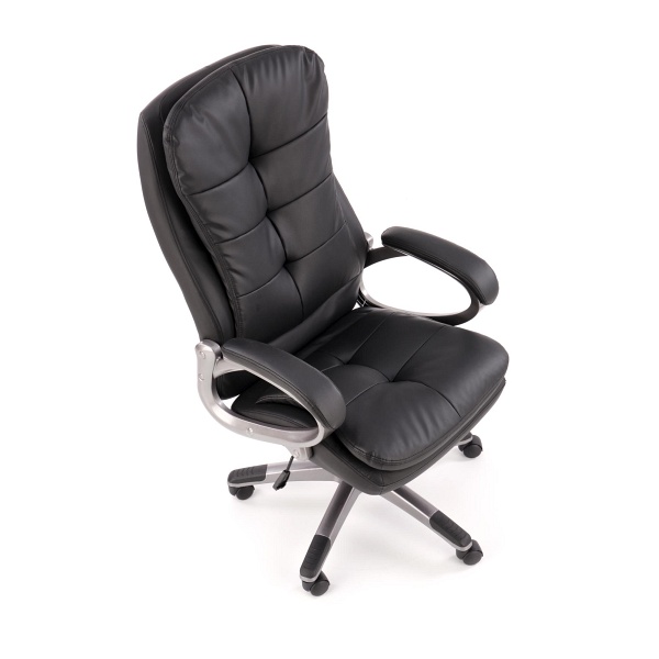 Fotel PRESTON gabinetowy czarny - Halmar