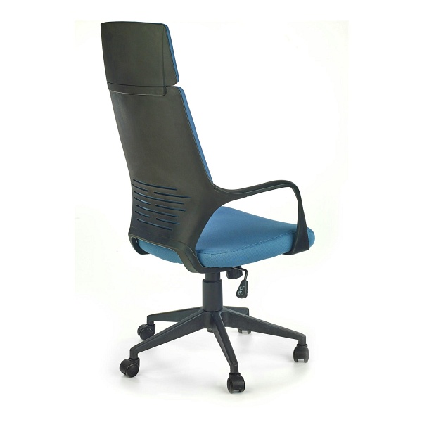 Fotel VOYAGER gabinetowy czarny / niebieski - Halmar