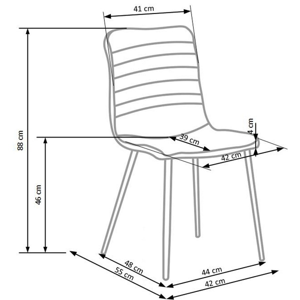Krzesło K251 popiel - Halmar