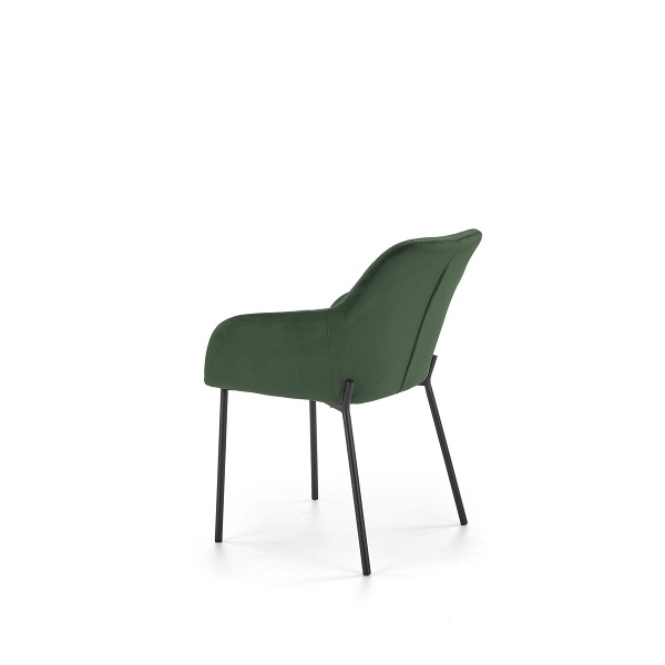 Krzesło K305 czarny / ciemny zielony - Halmar