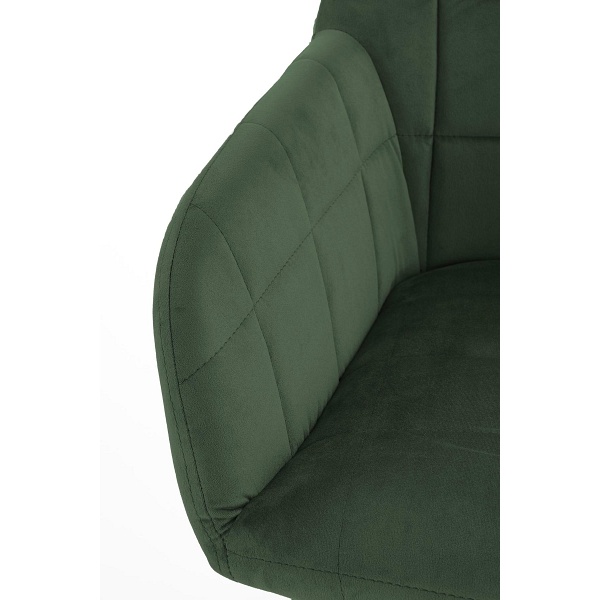 Krzesło K305 czarny / ciemny zielony - Halmar