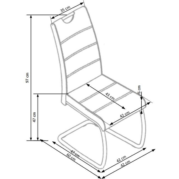 Krzesło K349 popiel - Halmar