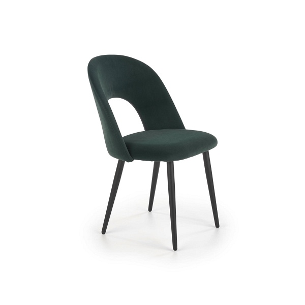 Krzesło K384 ciemny zielony / czarny - Halmar