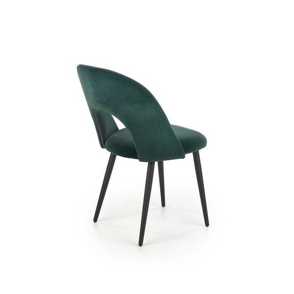 Krzesło K384 ciemny zielony / czarny - Halmar