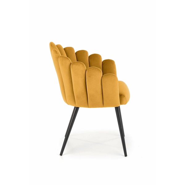 Krzesło K410 musztardowy velvet - Halmar