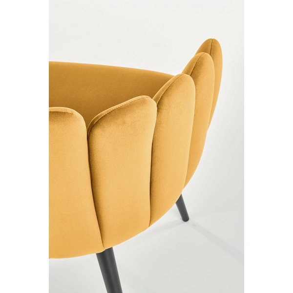 Krzesło K410 musztardowy velvet - Halmar