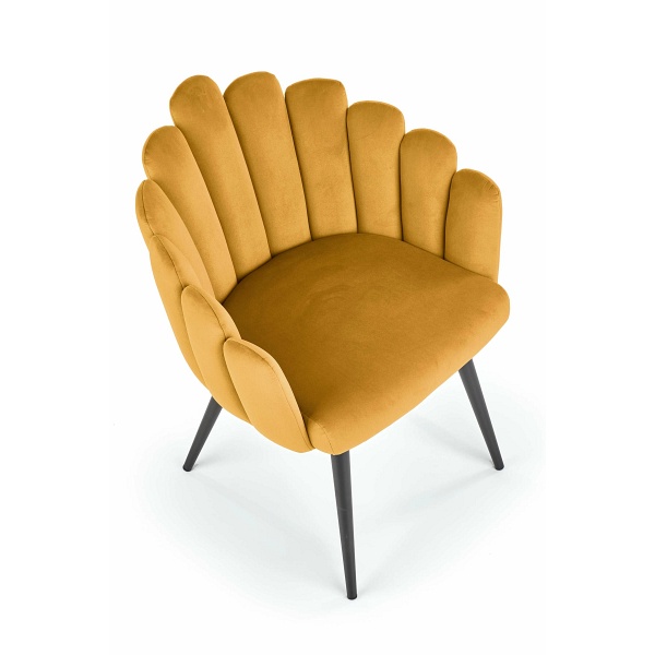 Krzesło K410 musztardowy velvet - Halmar