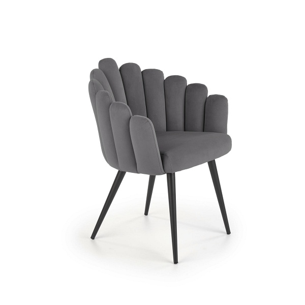 Krzesło K410 popielaty velvet - Halmar